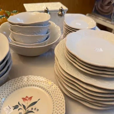 lenox white french perle dishes