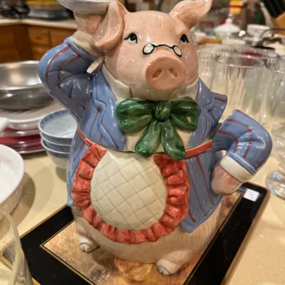 1987 fritz floyd pig cookie jar