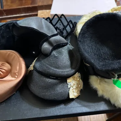 assortment of vintage hats