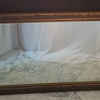 Large Brown Floral Mirror