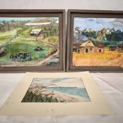 3 Unique Paintings In Color