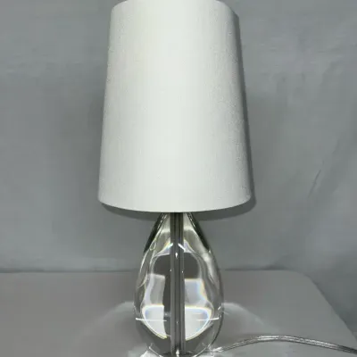 Solid Clear Glass Table Lamp