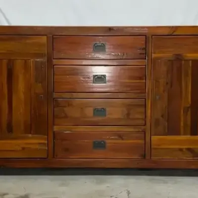 Sideboard With 2 Doors & 4 Drawers