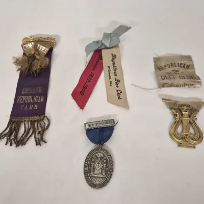 Antique Ohio Political Ribbons