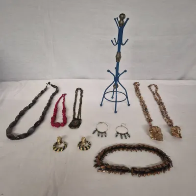 Vintage Jewlery Holder & Costume Jewelry