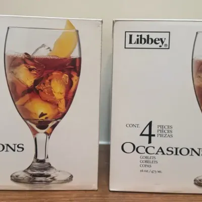 Libbey 8 Goblets 16oz