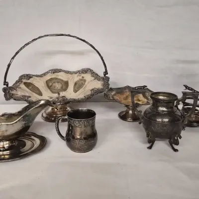 Antique Assorted Silver Plated Pieces