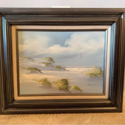 Gloria Framed Original Artwork Of Ocean Dunes
