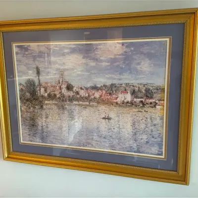 Claude Monet "Vetheuil in Summer" Framed Print