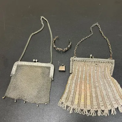 Vintage Sterling And Beaded Accessories