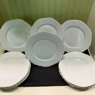 White Havilande And Limoges Plates (11)