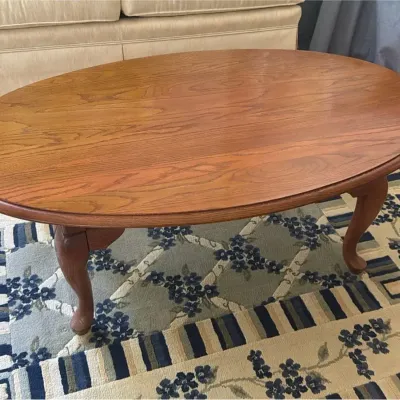Vintage Kincaid Furniture Oval Cocktail Table