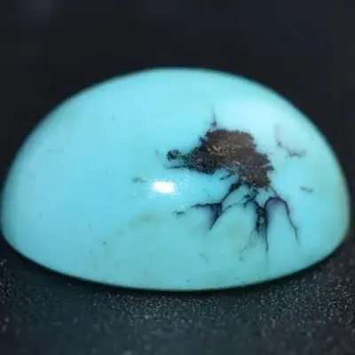 7.8 Carat Natural Oval Turquoise Cabochon