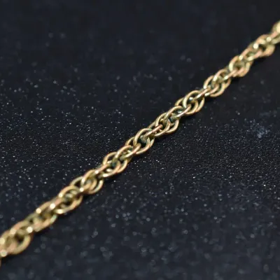 Vintage 12k Yellow Gold Filled Chain Necklace