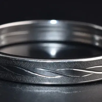 Coro, Vintage Textured Bangle Bracelet