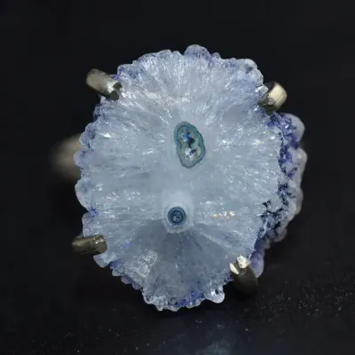 Rough Quartz Sterling Silver Ring