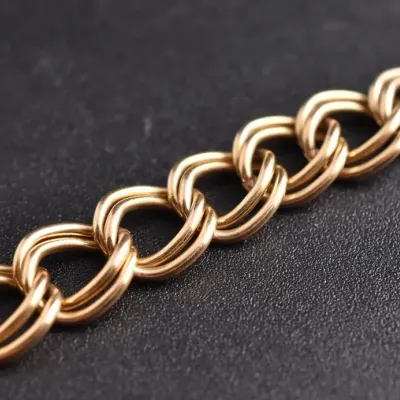 12k Yellow Gold Filled Heavy Link Bracelet