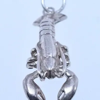Sterling Silver Articulated Lobster Pendant