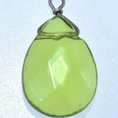 Pear Green Stone Pendant