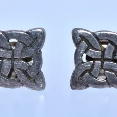 Sterling Silver Celtic Stud Earrings