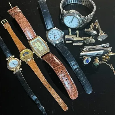Watches and Menswear Jewelry with Jade, Lapis, Hematite