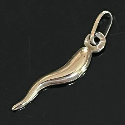 375 9K Yellow Gold Italian Cornicello Charm