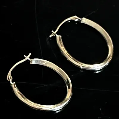 14K Yellow Gold Hoop Earrings 