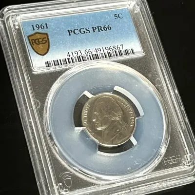 1961 PCGS MSPR66 Graded Nickel
