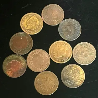 Indian Head Pennies (10)