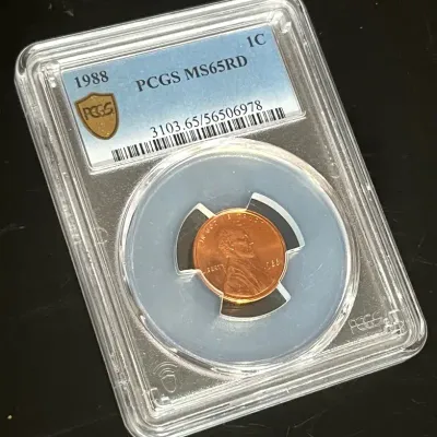 1988 PCGS MS65RD Graded Penny