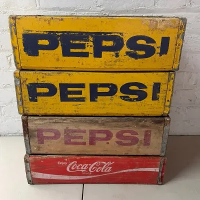 Coke And Pepsi Wooden Crates #1