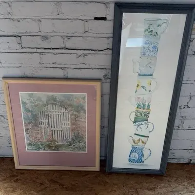 Garden Gate And Teacups Prints
