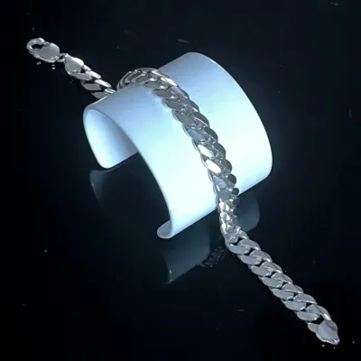 Sterling Silver .925 Curb Link Bracelet 