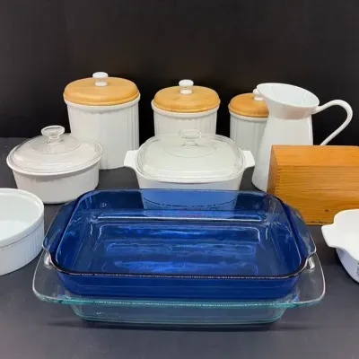 Kitchen Essentials Including Corning Ware And Pyrex