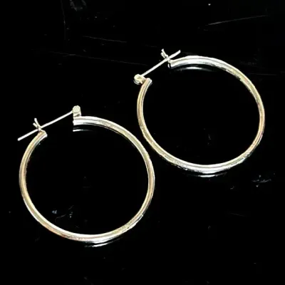 14K Yellow Gold Hoop Earrings 