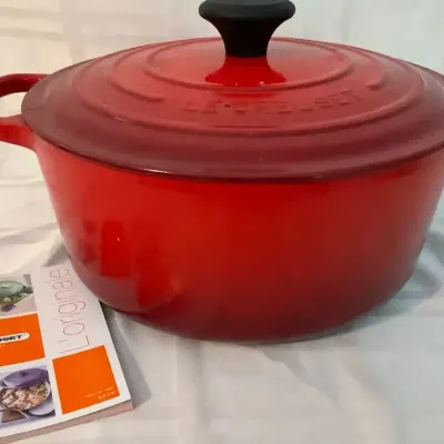 Le Creuset France Tradition Enamel Coated Cast Iron Dutch Oven Pot #26 5.5qt