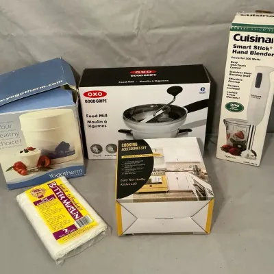 Yogotherm Yogurt Maker, Oxo Food Mill, Cuisinart Stick Blender, & More