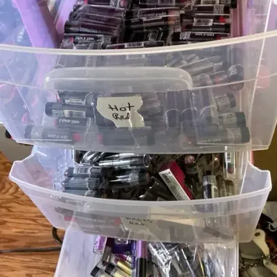 Lip Stick And Lip Gloss Huge Lot Unused Unopened With Containers 