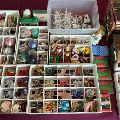 Christmas Ornaments, Decorations, And Nativity Scene
