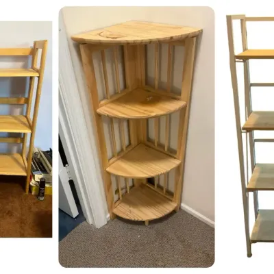 Three Folding Shelf Units 