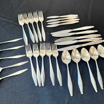 Diamanté Reed And Barton Sterling Silver Flatware 