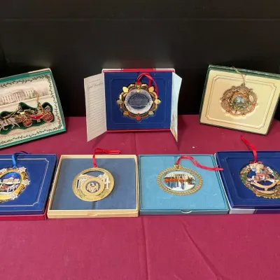 Vintage White House Christmas Ornaments