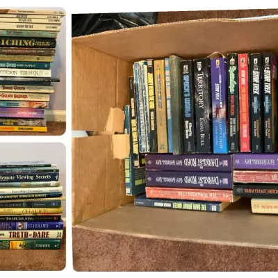 Variety Of Novels Such As Star Trek, The Darkest Road, And Other Books