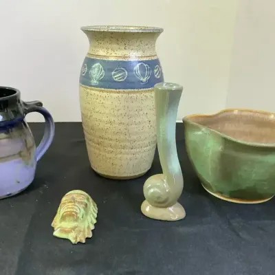 Hand Thrown Pottery From Around The U.S. Including Francoma 