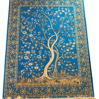 Hand-Knotted Wool Afghan Tree Of Life Rug 