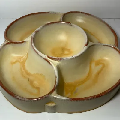 Frankoma Desert Gold Lazy Susan Dish 