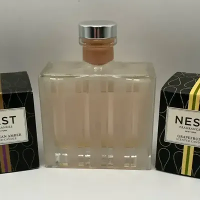 Nest Candles In The Fragrances Of Grapefruit And Moroccan Amber And A Nest Grapefruit Reed Diffuser 
