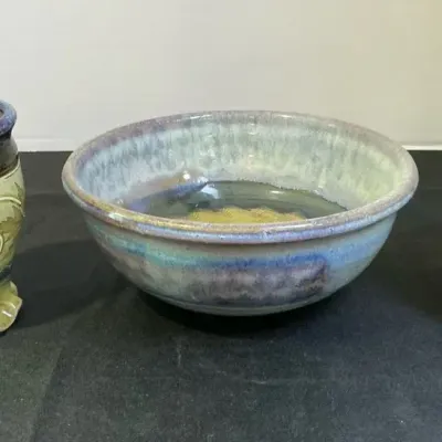 Handmade Stoneware Bowl And Mugs By Heinecke Clay Works 