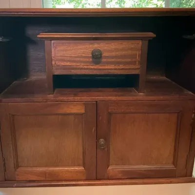 Antique Low Wood Writing Desk