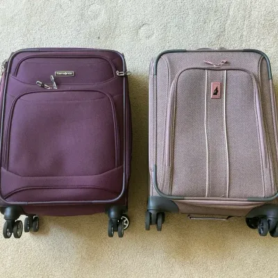 Samsonite & London Fog Purple Rolling Suitcases 